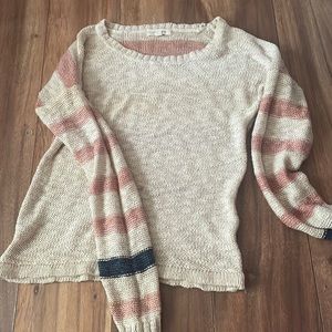 Pink Rose Knitted Long Shirt